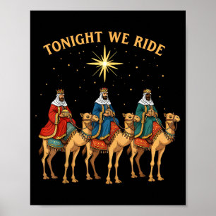 3 Wijzen Vannacht Berijden Wij Kerstmis Poster