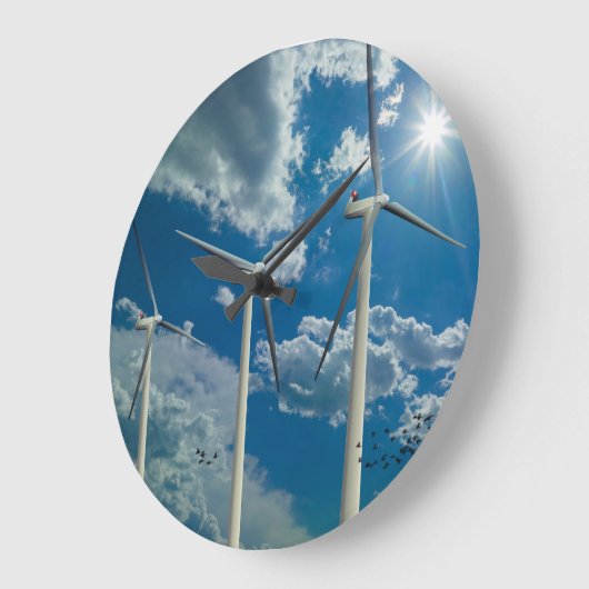 3 windturbines grote klok (Hoek)