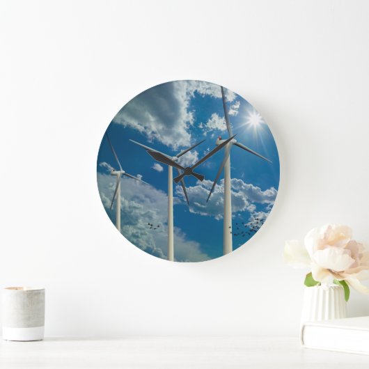 3 windturbines grote klok (Huis)