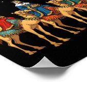3 Wise Men Tonight We Ride Christmas  Poster (Hoek)
