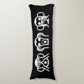 3 Wise Monkeys Emoji Body Pillow Lichaamskussen (Voorkant Verticaal)