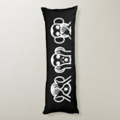3 Wise Monkeys Emoji Body Pillow Lichaamskussen (Achterkant (Verticaal))