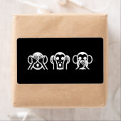 3 Wise Monkeys Emoji Etiket (Insitu)