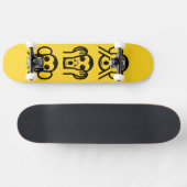 3 Wise Monkeys Emoji Skateboard (Horizontaal)