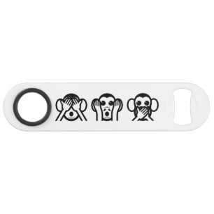 3 Wise Monkeys Emoji Speed Flessenopener