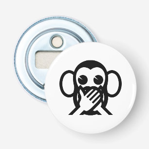 3 Wise Monkeys Iwazaru 言 ざ る Emoji Button Flesopener