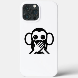 3 Wise Monkeys Iwazaru 言 ざ る Emoji iPhone 13 Pro Max Hoesje