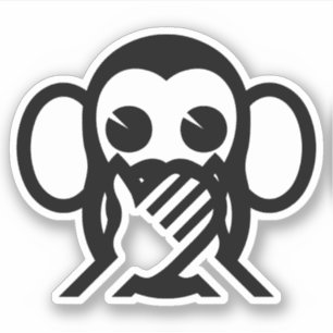 3 Wise Monkeys Iwazaru 言 ざ る Emoji Sticker
