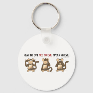 3 Wise Monkeys Sleutelhanger