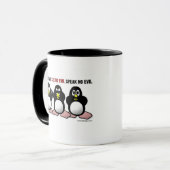 3 Wise Penguins (beide zijden) Mok (Voorkant links)