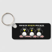 3 Wise Penguins Sleutelhanger (Achterkant)