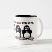 3 Wise Penguins Tweekleurige Koffiemok (Voorkant rechts)