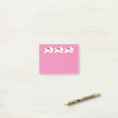 3 Witte Scotties personaliseren Post-it® Notes (Op bureau)