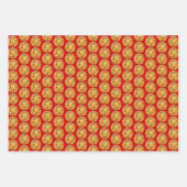 3 Wp2 Or Chinois Papier Coupé Année de lapin Chois (Devant 3)