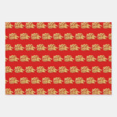 3 Wp3 Or Chinois Papier Coupé Année de lapin Chois (Devant)