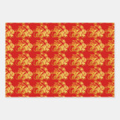 3 WP Chine papier coupé Rat avec fruit Choisir la  (Devant)