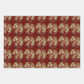 3 WP Chinois papier coupé mignon Rat grape Choisir (Devant 2)