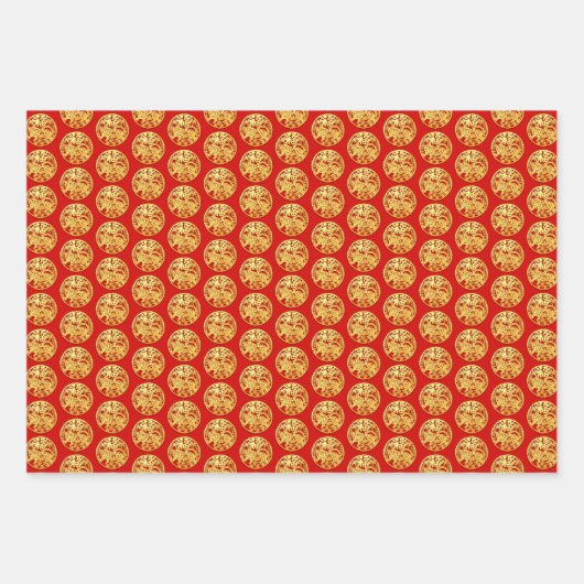 3 Wp Gold Chinois Papier coupé Tiger Année Choisir (Devant 3)