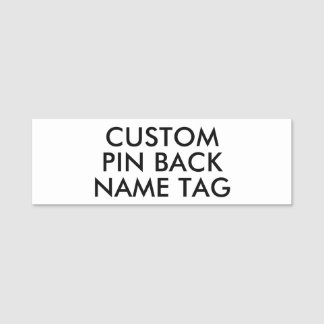 3" x 1" Speld Achterkant Naamlabel Blanco Sjabloon Naamplaatje