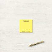 3 x 3 Aangepaste Post-it® notes met Bedrijf Logo (Op bureau)