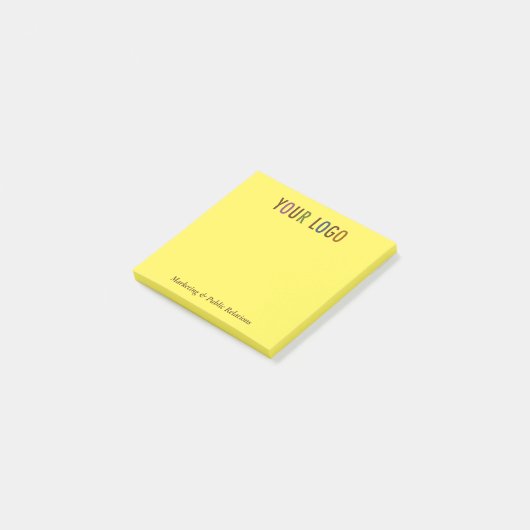 3 x 3 Aangepaste Post-it® notes met Bedrijf Logo (Schuin)