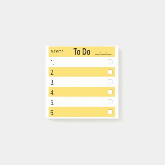 3" x 3" Post-it® Notes ToDo (Devant)