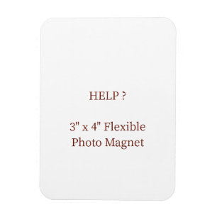 3" x 4" Flexibele Fotomagneet Magneet