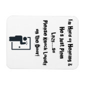 3" x 4" Magnet for front door FUNNY (Horizontal)
