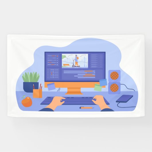 3' x 5' banner (Horizontaal)