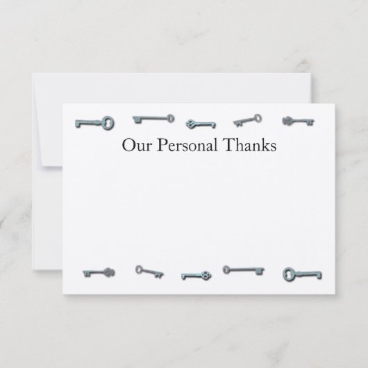 3 x 5 cartes de remerciements de CTC (Devant)