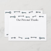 3 x 5 cartes de remerciements de CTC (Devant / Derrière)