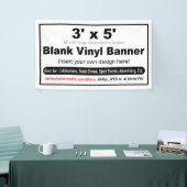 3 x 5 inch design uw eigen banner (Beurs)