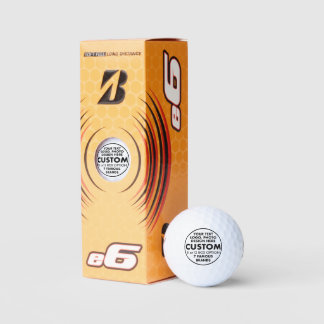 3 x aangepaste speciale bridgestone e6 Golf Balls Golfballen