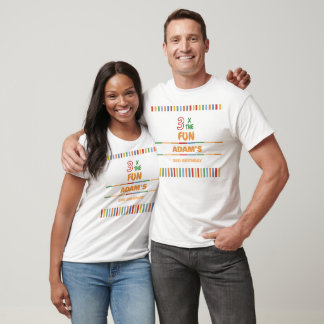 3 X De Leuke Kleurrijke Verjaardag T-shirt