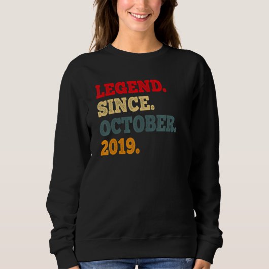 3 Years Old  Legend Since October 2019 3rd Birthda Trui (Voorkant)