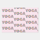 3 Yoga Wrapping Paper Original Waterverf Gift (Voorkant)