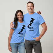 3 Z slapen met tekst Bitte nicht stören T-shirt (Unisex)