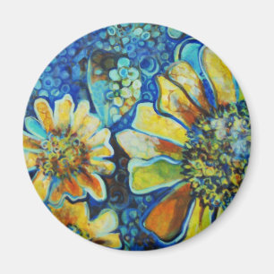 3 Zonnebloemen Magnet Magneet