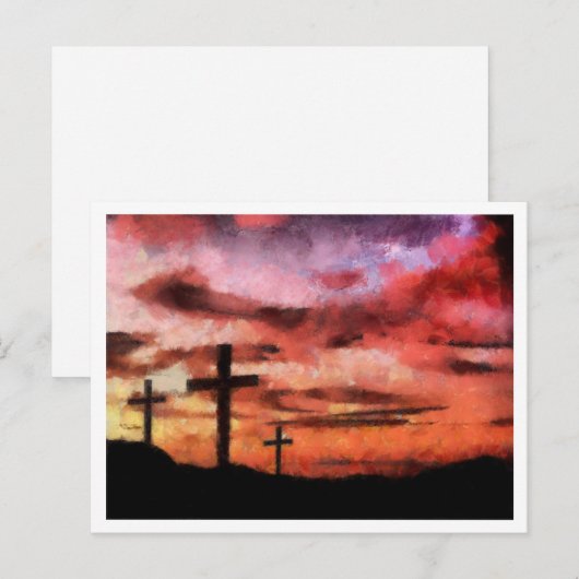 3 Zonneschilderingen voor kruisingen Briefkaart (Voorkant / Achterkant)