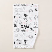 3AM Emoties Badhanddoek | expressieve doedelzakkun Bad Handdoek (Handdoek)