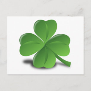 3D 4 Leaf Clover Briefkaart