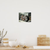 3D Aangepaste chopper Poster (Keuken)