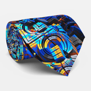 3D Abstract art. 23 Stropdas