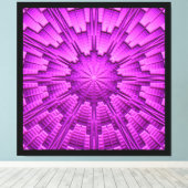 3D Abstract art. 3 Canvas Afdruk (Insitu (Houten vloer))