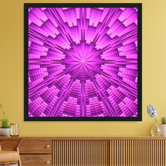 3D Abstract art. 3 Canvas Afdruk (Insitu (Woonkamer))