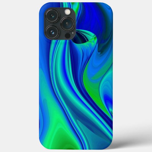3D Abstract in groen blauw paars Case-Mate iPhone Case (Achterkant)
