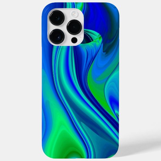 3D Abstract in groen blauw paars Case-Mate iPhone Case (Achterkant)