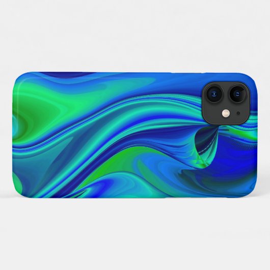3D Abstract in groen blauw paars Case-Mate iPhone Case (Achterkant (horizontaal))