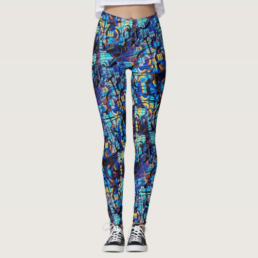 3D Abstracte Kunst 23 Leggings (Voorkant)