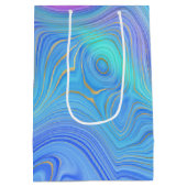 3D Abstracte vogelverfpenseel Medium Cadeauzakje (Achterkant)